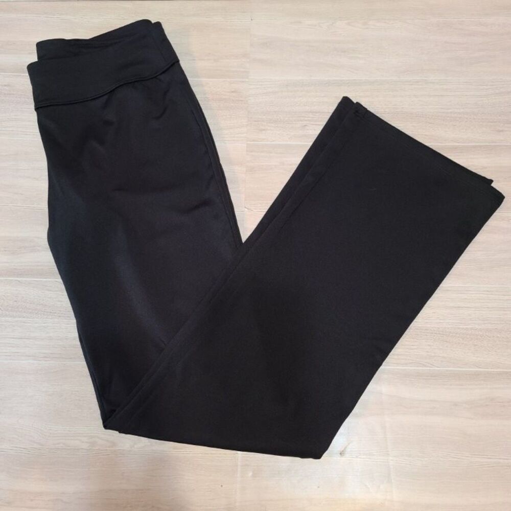 Old Navy Activewear Womens Small Black Yoga Pants Bootcut Stretch Athletic Work